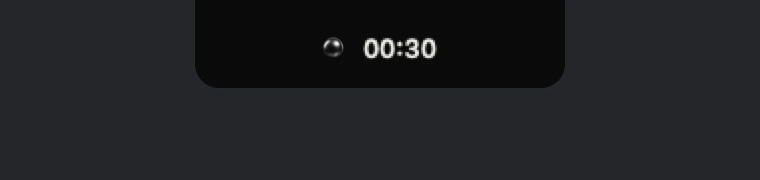 The notch panel, state 2: A checkout in the browser. Thirty seconds.